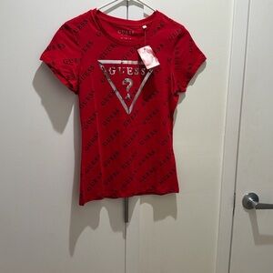 Guess Kids Red Graphic Tee